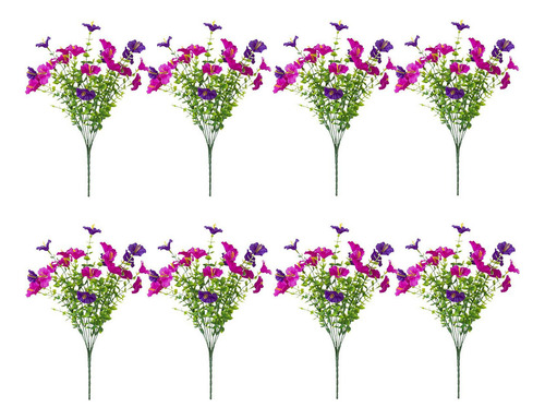 8 Piezas Flores Artificiales Flores Disposición Clima