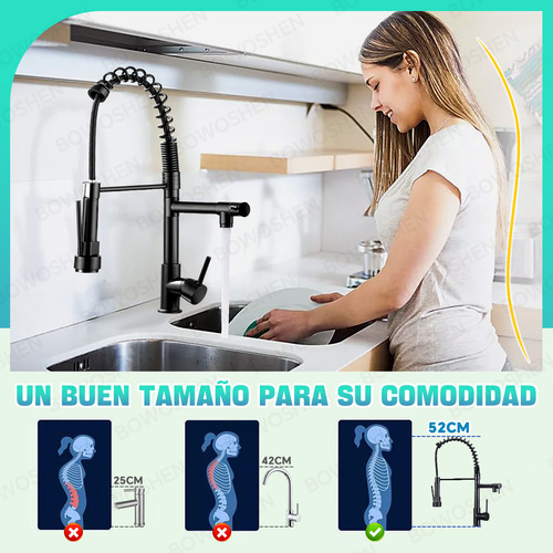 Grifo Monomando Fregadero Llave Mezcladora Tarja Cocina Flex
