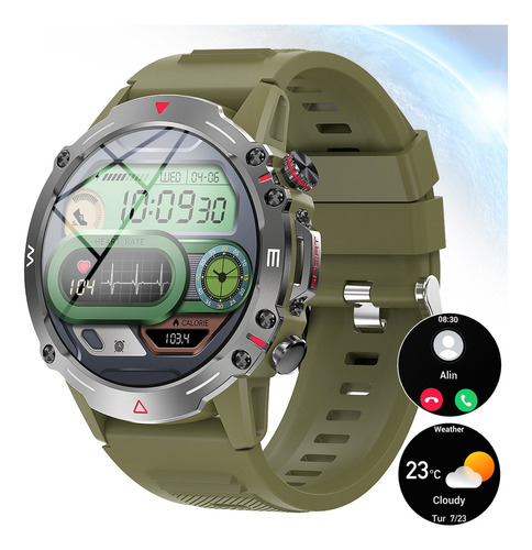 Reloj Inteligente 1.43 Amoled Militar, Impermeable Bluetooth