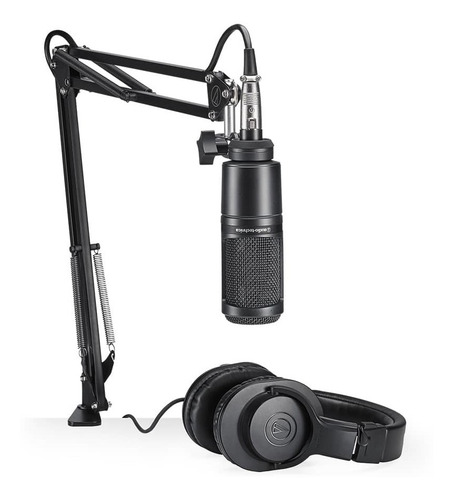 Paquete De Micrófono De Estudio Audio-technica At2020pk