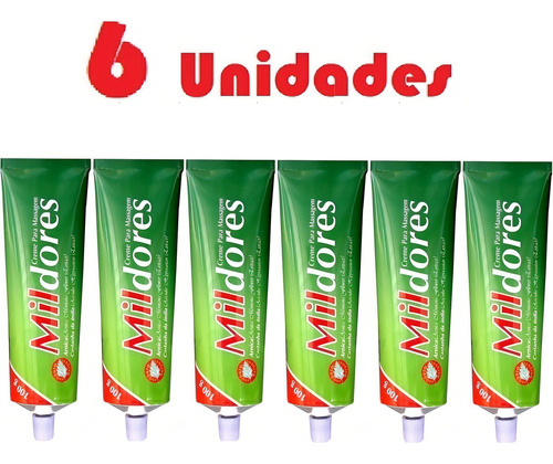 Kit Combo De 6 Pomada Mil Dores 100g Tipo de embalagem Bisnaga