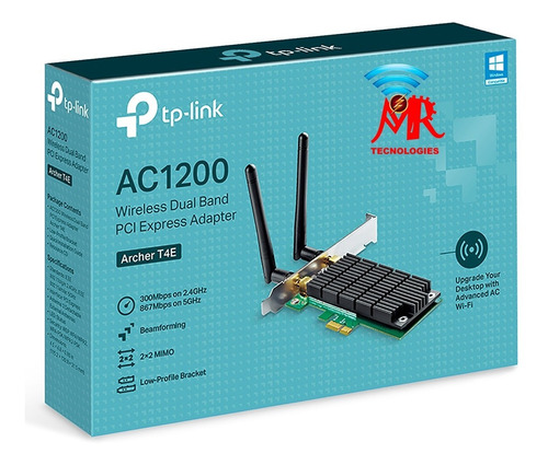 Archer T4e Adaptador Pci Express Wifi Banda Dual Ac1200