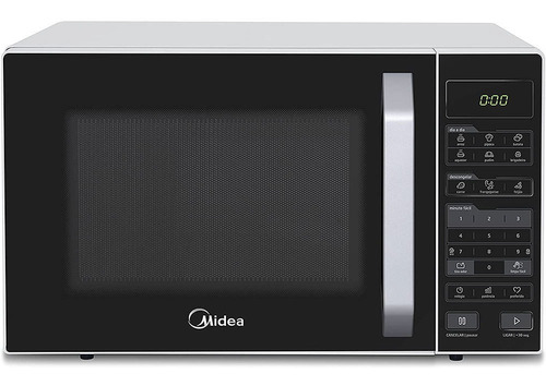 Micro-ondas 27l Branco E Preto Midea Led 220v Mxsa27p2