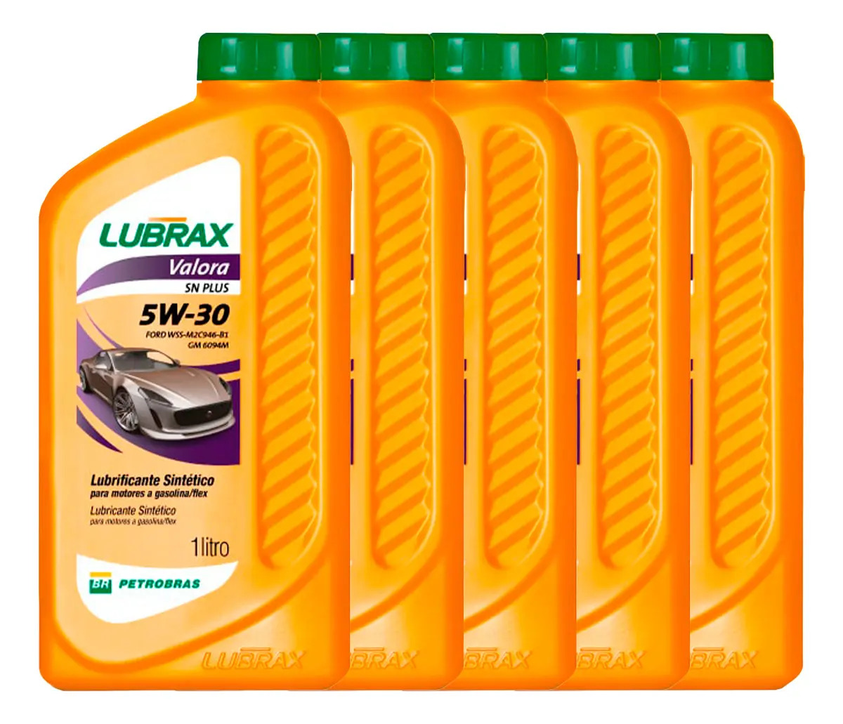 Oleo Lubrax Valora Plus 5w30 Kit com 5 Oleos Lubrificante Sintetico