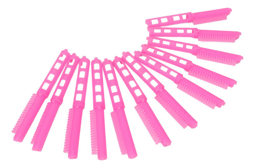 Juego De Varillas De Permanente Rosas, 12 Unidades, Horquill