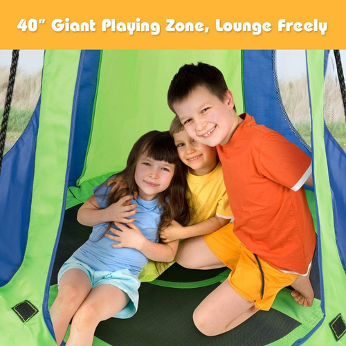 Platillo Volador Columpio Árbol Campo Juegos Swing Ninos