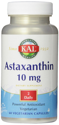 Kal Astaxantina Cápsulas, 10 Mg, 60 Count