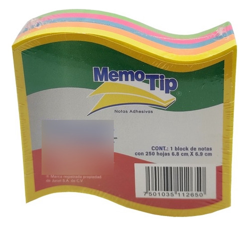 Notas Adhesivas Memotip De Bandera 250h 6.8x 6.9cm 1pzs