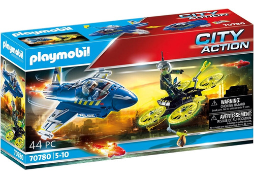 Playmobil City Action 70780 Policía Avión: Persecución Dron,