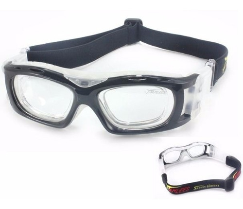 Goggle Deportivo Para Graduar Oftalmico Futbol Negro H44