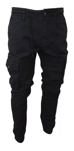  Pantalones cargo para hombre ajustados con bolsillos