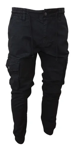  Pantalones cargo para hombre ajustados con bolsillos