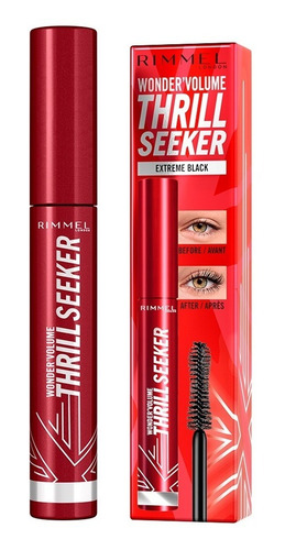 Imagen 3 de 6 de Máscara De Pestañas Voluminizadora Rimmel London Thrill Seek