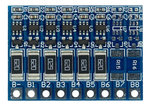 Módulo Balancea Carga 6 Baterías Litio 18650 6s