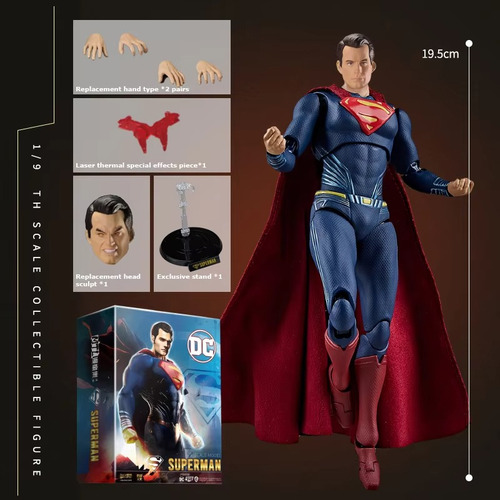Figuras De Acción De Superman De Fondjoy Dc Movie A Escala 1