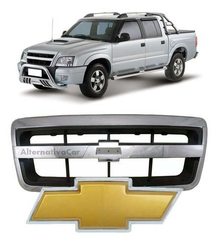 Grade Gm S10 E Blazer Frente Cromada 2009 2010 2011