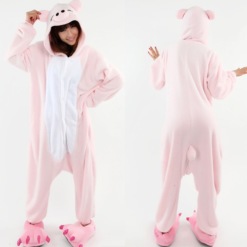 Porco Porquinho Pijama Macacão Kigurumi - Pronta Entrega