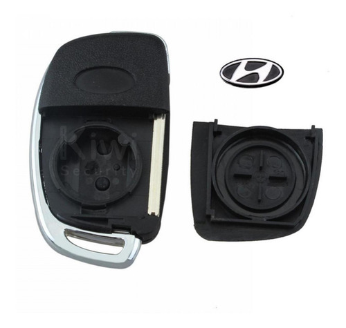 Llave Encendido Carcasa Hyundai New Santa Fe Tucson 3 Botone