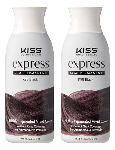 Kiss Express Color De Cabello Semipermanente 3.4 Fl Oz  3.5 