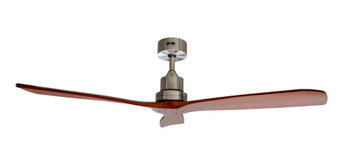 Imagen 2 de 3 de Ventilador de techo Masterfan Eeros satinado con 3 aspas color nogal de madera, 52" de diámetro 127 V