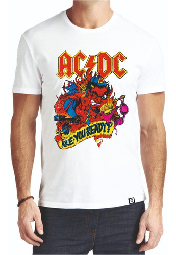 Remeras Ac Dc Rock Acdc 01 Are You Ready? Digital Stamp