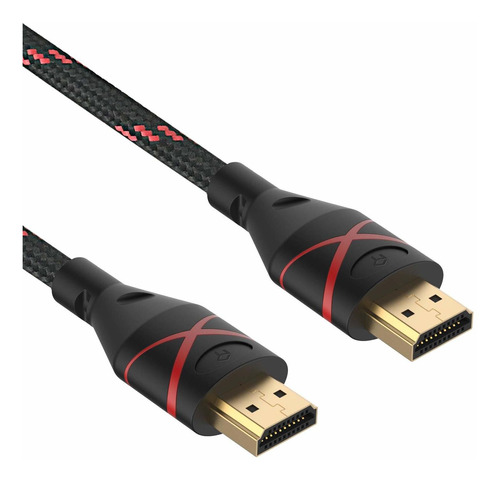 Cable Hdmi 4k, Nylon Trenzado, 30awg, Alta Velocidad, 6