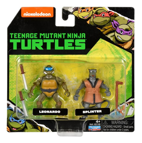 Tortugas Ninjas Minifiguras Pack X2 Con Armas Jeg 81140