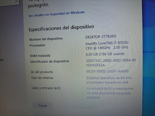 Lenovo Thinkpad E480 Intel Core I7 8250u 