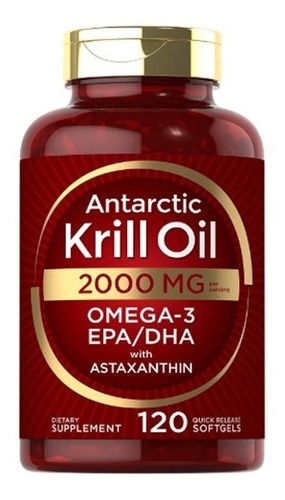 Aceite De Krill 2000 Mg Carlyle 120 Capsulas Blandas Usa
