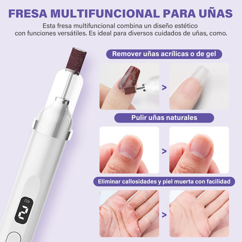 Lámparas Uv Saviland Pulidor Esmeril Uñas 2 In 1 Portátil