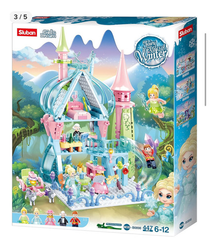 Sluban Girl's Dream Castillo De Hadas M38-b0898 447 Piezas 447 Castillo De Hadas