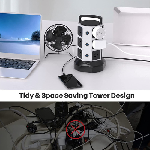 Torre De Alimentación Protector De Sobretensiones De 1625 W