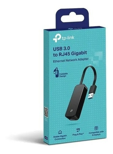 Adaptador Tp-link Usb 3.0 A Rj45 Ethernet Conversor Gigabit