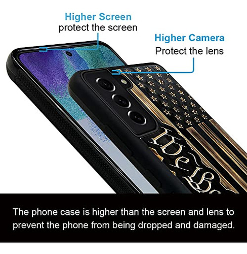 Funda Para Galaxy S21 Ultra Wood Grain American Flag Plas -3