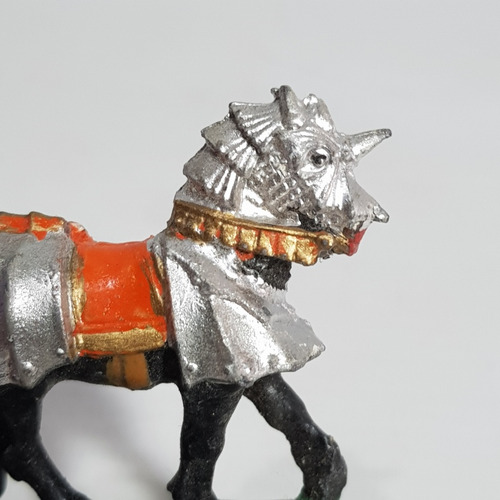 Antiguo Soldado Plomo Caballo Armadura Pintura Mag 61226 (Usado)