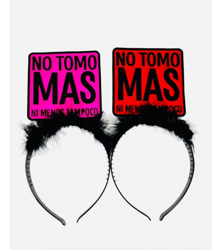 Vincha Tiara No Tomo Más Ni Menos Fiesta Set X6 Ltf Shop