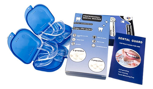 Set 4 Guardas Dentales Anti-bruxismo | Moldeable Nocturno