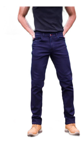 Pantalón Negro De Jeans Para Caballeros Súper Strech