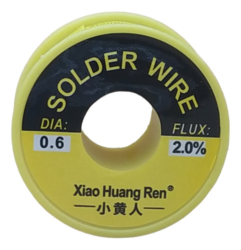 Estaño Xiao Huang Ren 0.6mm 2.0% Flux 100gramos (4183)