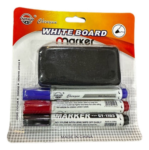 Set Para Borrar Pizarra 4 En 1