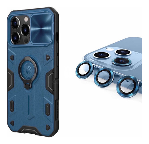 Carcasa Nillkin Armor Para iPhone 13 Pro + Protector Camara