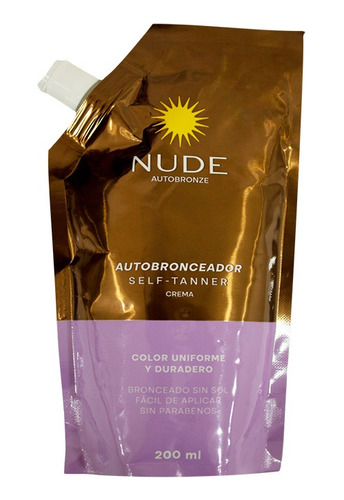 Autobronceador Nude 200ml - mL a $150