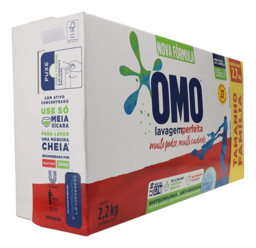 Jabón En Polvo Omo 2.2 Kg