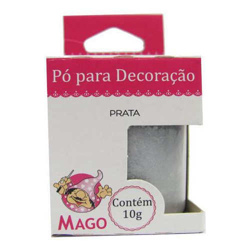 Pó Para Decoração Mago Prata 8g