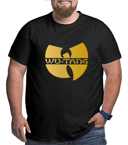 Polera Logo Wutang Gold Tallas Grandes 2xl 3xl 4xl