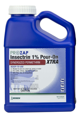Neogen 1517010 Prozap Insectrin 1% Pour-on Xtra 1 Galon, Nin