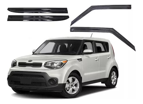 Aletas Bota Agua Negra Kia Soul 2015-2019