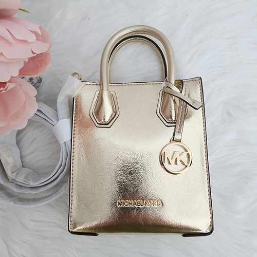 Bolsa Michael Kors Mini Crossbody Nueva Dorada