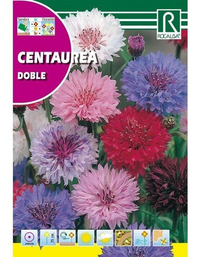 Sobre De Semilla Centaurea Doble 10 Grs