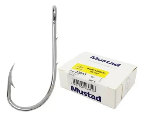 Anzol Mustad Beak Baitholder Nº 14 100 Peças Aço Carbono Pesca